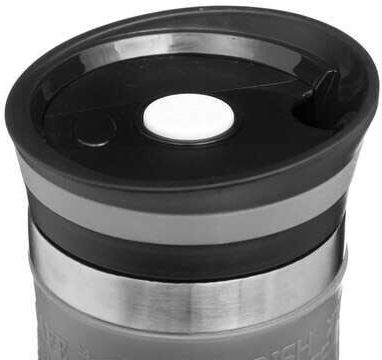 Stainless Steel Thermos Bottle 350ml Gray with Mouthpiece