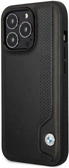 BMW Leather Blue Dots Back Cover Δερματίνης / Πλαστικό Μαύρο (iPhone 14 Pro Max)