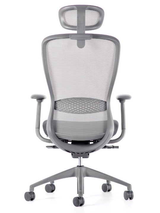 ErgoAction Action Chair VX Καρέκλα Γραφείου με Ρυθμιζόμενα Μπράτσα Grey / Σκούρο Γκρι