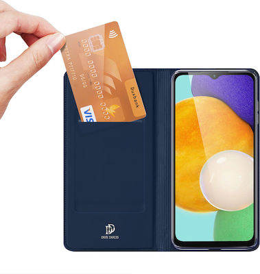 Dux Ducis Skin Pro Carte Piele artificială Albastru (Galaxy A14)