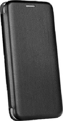 iNOS Curved M-Folio Synthetic Leather Book Black (Galaxy A40)