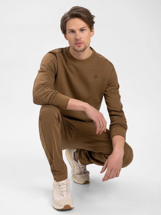 Volcano B-SENTO Herren Sweatshirt aus Baumwolle - Beige