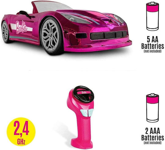 Mondo Motors Barbie Dream Car Τηλεκατευθυνόμενο Αυτοκίνητο Ροζ