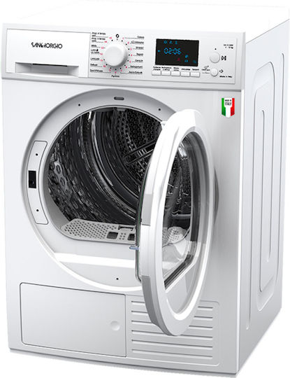 SanGiorgio SDR8 Στεγνωτήριο 8kg με Αντλία Θερμότητας