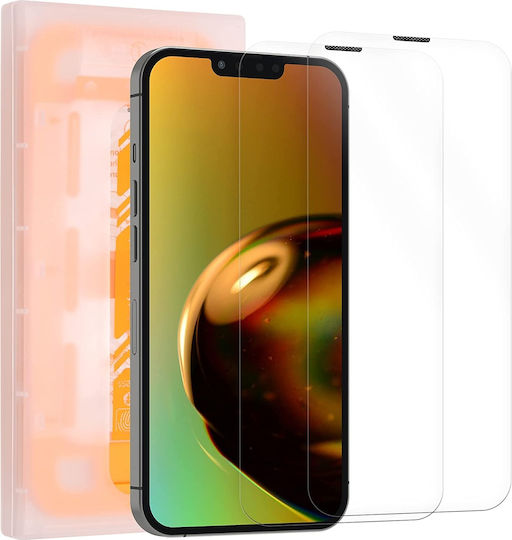 Kalibri Premium Vollflächig Gehärtetes Glas 2 Stücke (iPhone 17e / 16e / 14 / 13 / 13 Pro)