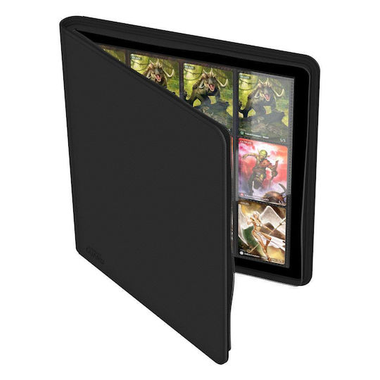Ultimate Guard Game Accessory 12-Pocket Zipfolio (Quadrow) Pro-Binder - XenoSkin Black
