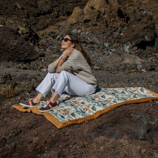 La Millou ABC Fruits Blanket 170x145cm in Beige color