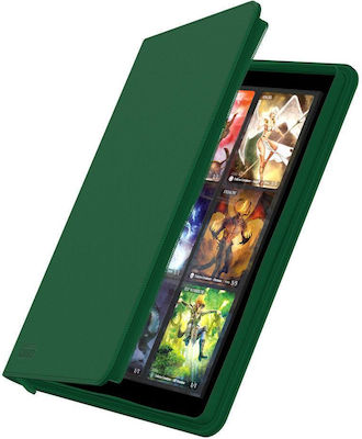 Ultimate Guard Game Accessory 18-Pocket Zipfolio Pro-Binder XenoSkin Green UGD010212