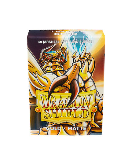 Dragon Shield Game Accessory Japanese Small Sleeves Matte Gold 60τμχ ART