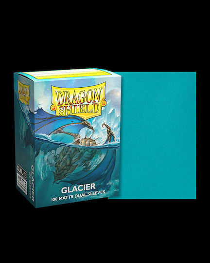 Dragon Shield Glacier Miniom Kartenhüllen Standardgröße 100Stück Blau