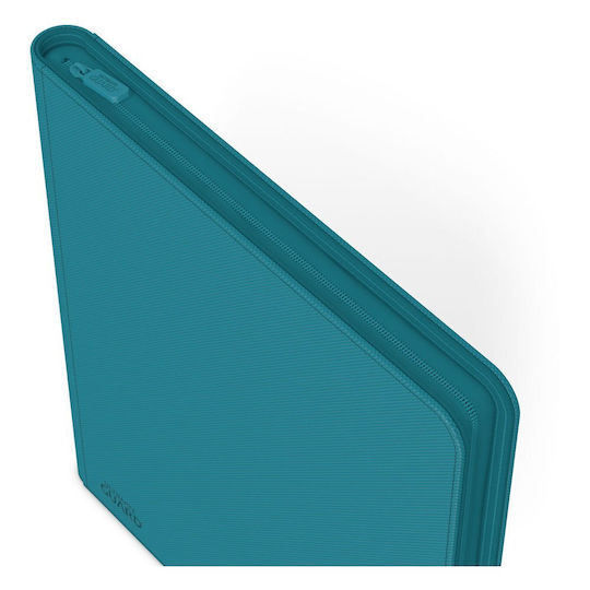Ultimate Guard 12-Pocket Quadrow Zipfolio Xenoskin Binder 12-Pocket Standard Size Petrol Blue