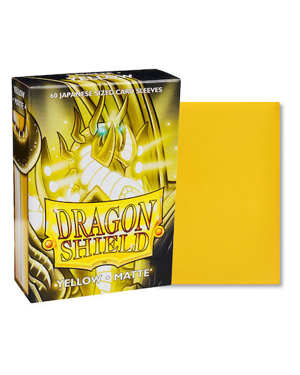 Dragon Shield Card - Japanese Card Sleeves Japanese Size 60τμχ Yellow