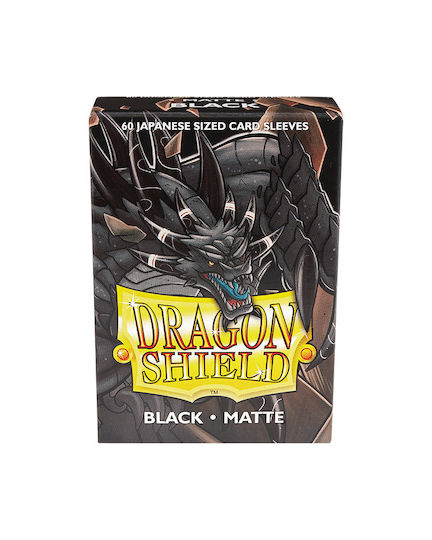 Dragon Shield Japanese Matte Deck Protectors Card Sleeves Japanese Size 60pcs Black 60pcs Black