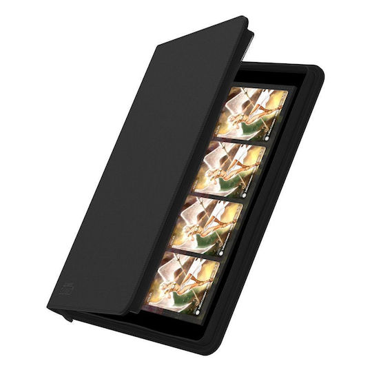 Ultimate Guard 8-Pocket Zipfolio XenoSkin Pro- Binder 4-Pocket Standard Size Black UGD010432