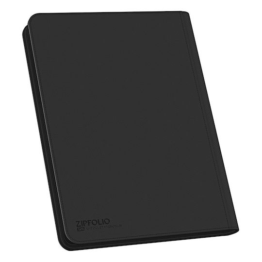 Ultimate Guard 8-Pocket Zipfolio XenoSkin Pro- Binder 4-Pocket Standard Size Black UGD010432