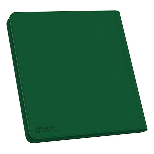 Ultimate Guard 12-Pocket Zipfolio (Quadrow) Pro- - XenoSkin Binder 12-Pocket Standard Size Green UGD010469