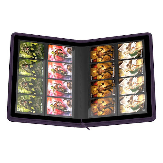 Ultimate Guard Zipfolio 320 - 16-Pocket XenoSkin Purple Binder 8-Pocket Standard Size Purple Ugd010438