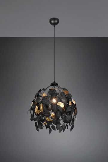 Trio Lighting Leavy Висящо осветително тяло Черен 38x150см. Trio Lighting Leavy Висящо осветително тяло Черен 38x150см.