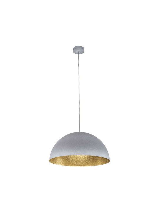 Sigma Sfera Pendant Light Single-Light Bell for Socket E27 Gray