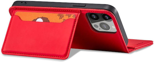 Hurtel Magnet Card Book Synthetic Leather Red (Galaxy S23+)