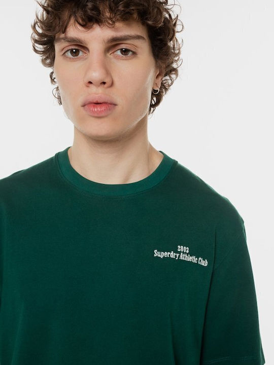 Superdry T-shirt Bărbătesc cu Mânecă Scurtă Verde