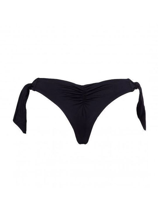 Bluepoint Bikini Brazil with Ties Black