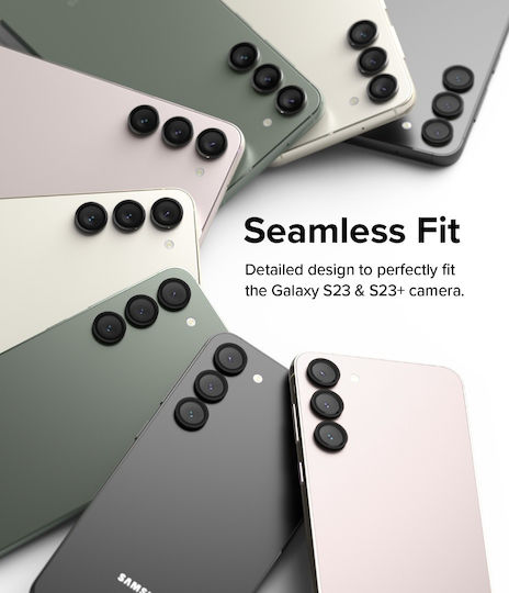 Ringke Camera Protection Tempered Glass Black for the Galaxy S23 / S23+