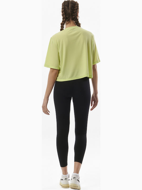 Bluze Damă Crop Uscare Rapidă Lime