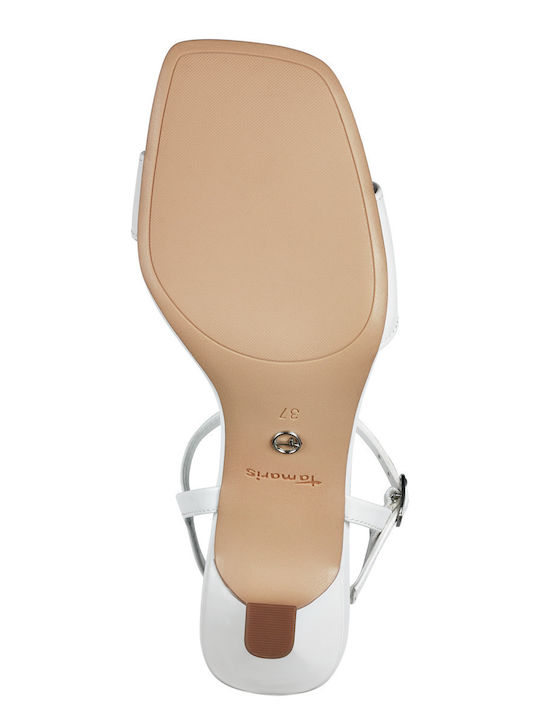 Sandals from Patent Leather White