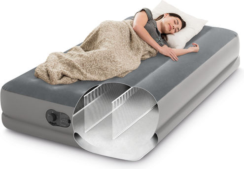 Intex Inflatable Single Air Mattress with Integrated Pump Dura-Beam Prestige 191x99x30cm