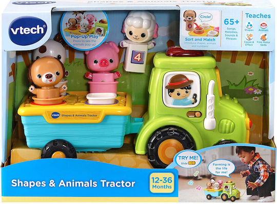 Vtech Pull-Along Toy Sliding Tractor with Music and Sounds for 12++ Months