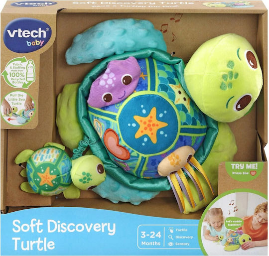 Vtech Animal Little Turtle made of Fabric with Music for 3++ Months