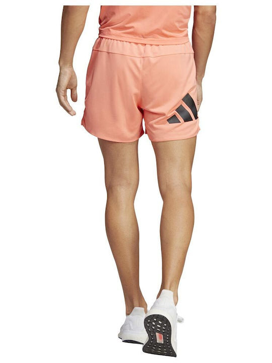 Adidas Run Icons Αθλητική Ανδρική Βερμούδα Πορτοκαλί