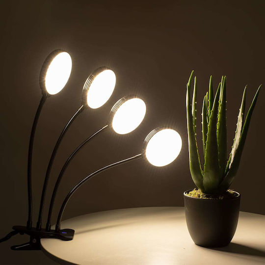 GloboStar Επιτραπέζιο Grow Light 3000K με LED και Ισχύ 20W Μ10xΒ34xΥ43εκ.