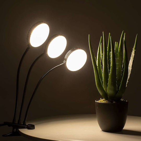 GloboStar Desk Grow Light with LED and Power 15W L10xW30xH41cm.