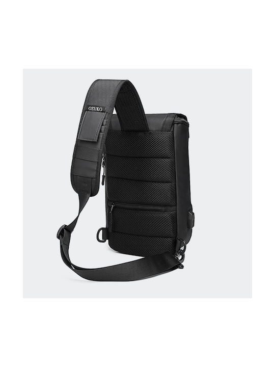 Ozuko Herrentasche Sling Schwarz