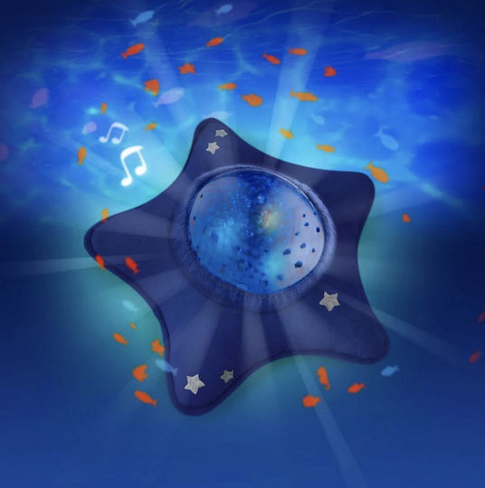 Pabobo Sleep Toy Star - Calm Ocean made of Fabric with Light and Sounds for 0++ Months