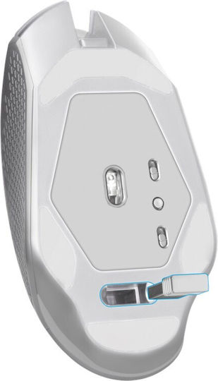 Defender GM-514 Glory Безжична RGB Геймърска Мишка 3200 DPI Бял