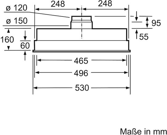 Bosch Μηχανισμός Απορρόφησης 53cm Inox