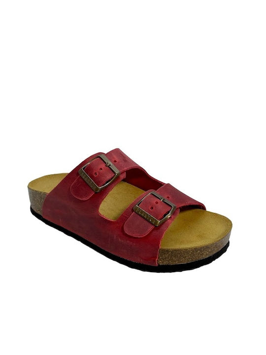 Plakton Leather Women's Sandals Apure Rojo