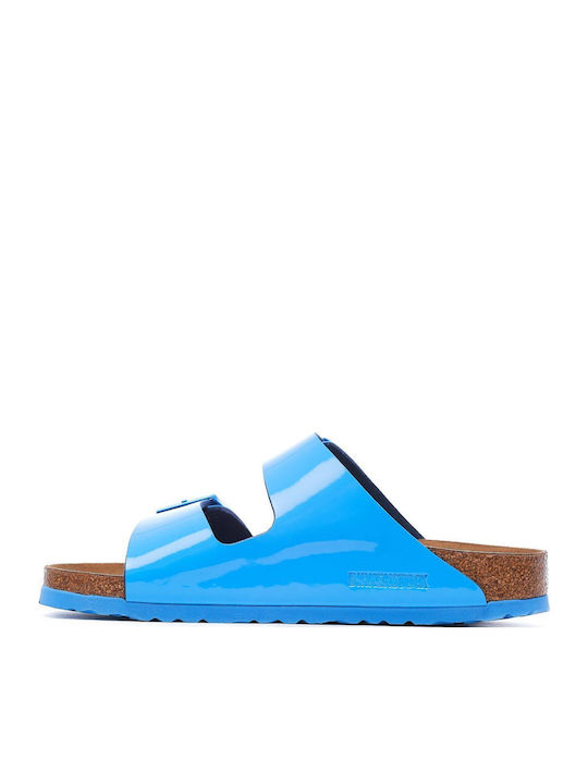 Arizona Women's Anatomic Sandals Patent Sky Blue Narrow Fit