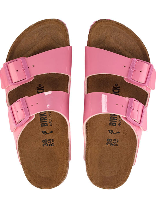 Arizona Women's Anatomic Sandals Patent Candy Pink Narrow Fit