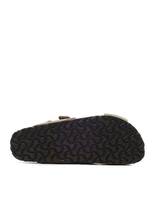 Tulum Women's Flat Sandals Taupe Narrow Fit