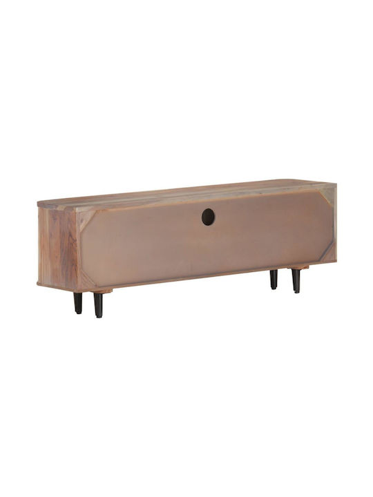 TV Stand from Solid Wood Beige L118xW30xH40cm