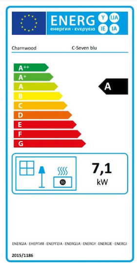 Charnwood C-Seven Blu Χαλύβδινη Ξυλόσομπα 7.1kW Μαύρη
