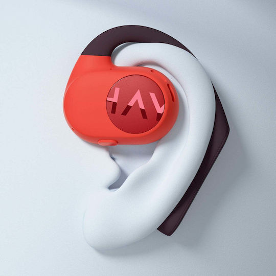 Haylou PurFree Buds Bluetooth-Freisprecheinrichtung Kopfhörer mit Schweißresistenz und Ladeetui Orange