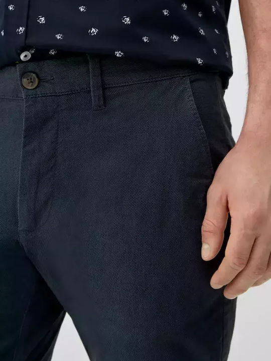 Red Label Trousers in Slim Fit Blue