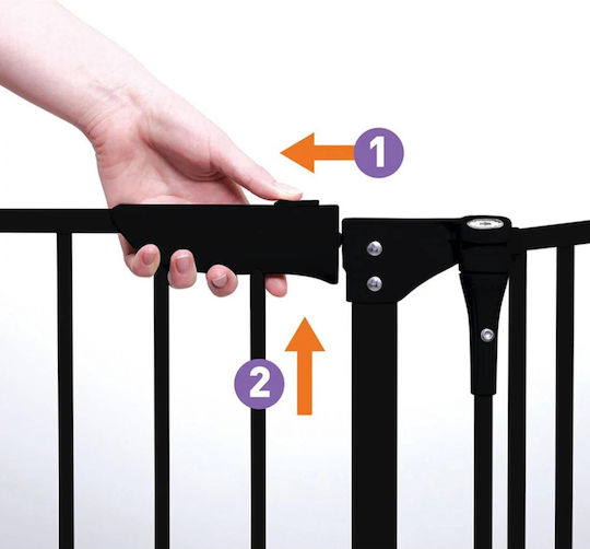 Dreambaby Royale Security Door made of Metal Charcoal 380x74cm 1pcs