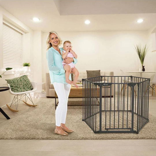 Dreambaby Royale Security Door made of Metal Charcoal 380x74cm 1pcs