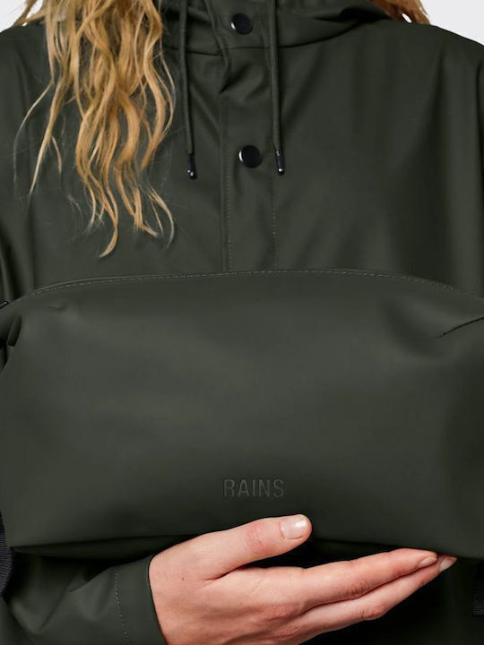Herren Necessaire Wash in Khaki Farbe 18cm